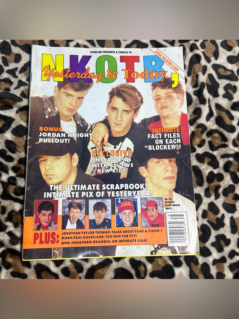 Vintage New Kids On The Block Yesterday & Today Magazine - Multicolor Cover